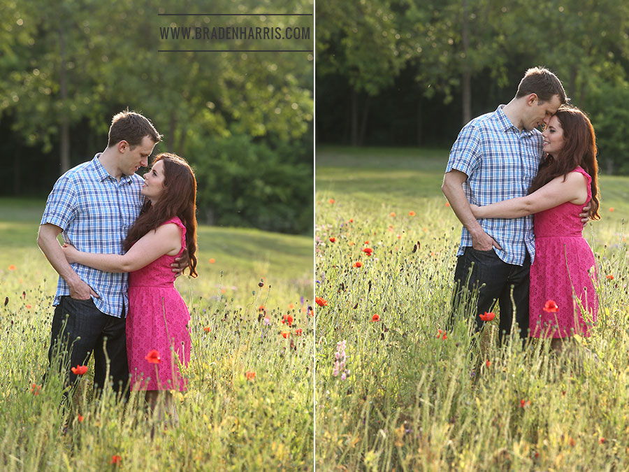 Dallas Wedding Photographer, Engagement Portrait, Breckinridge Park, Wildflower Engagement Portrait, Braden Harris Photography