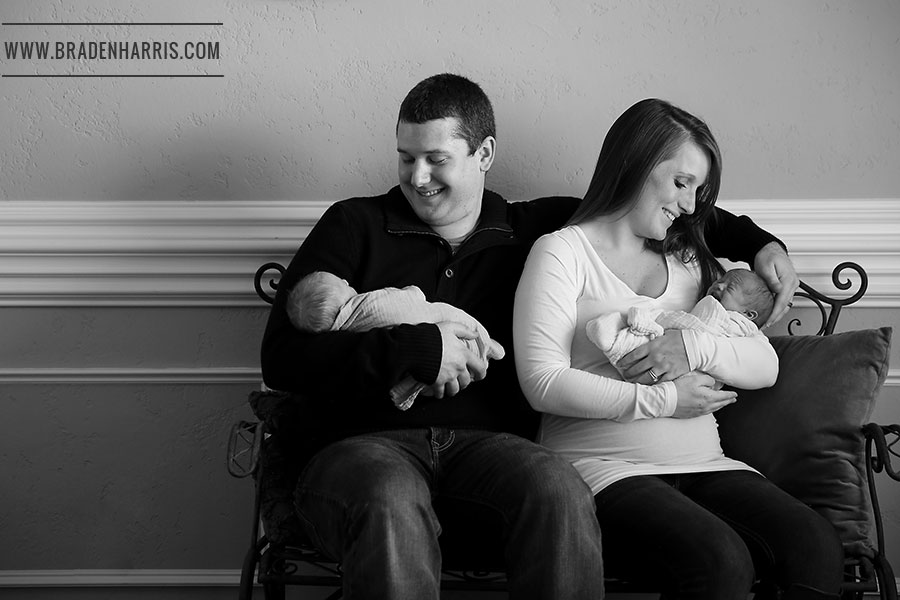 Dallas Newborn Photographer, Twin Newborn Photos, Braden Harris Photography