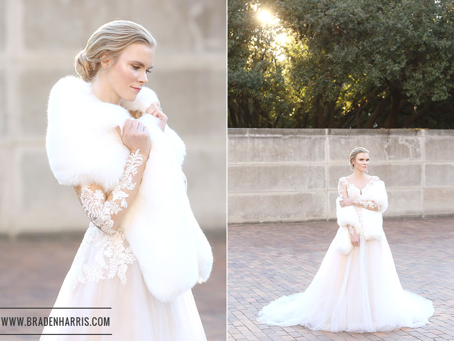 Romantic Bridal Portrait, The Aldredge House, Downtown Dallas, Braden Harris Photography