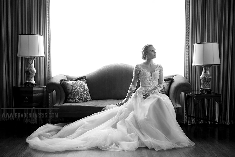 Romantic Bridal Portrait, The Aldredge House, Downtown Dallas, Braden Harris Photography